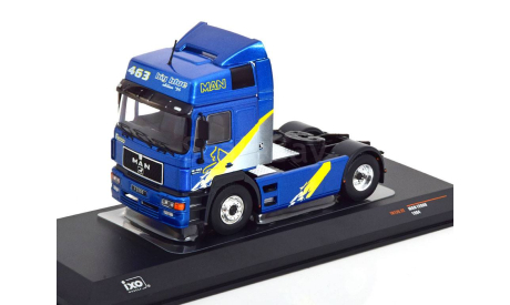MAN F2000 towing vehicle, blue-metallic grey yellow, масштабная модель, IXO грузовики (серии TRU), scale43