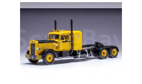 PETERBILT 350 Tractor Truck 3-assi (1952), Yellow Black, масштабная модель, IXO грузовики (серии TRU), scale43