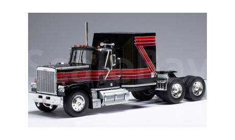 GMC General Tracktor Truck (1980) , black / red, масштабная модель, scale43