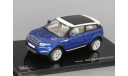 RANGE ROVER Evoque 3d (2011), baltic blue and white, масштабная модель, scale43