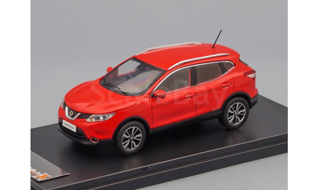 NISSAN Qashqai J11 (2014), red, масштабная модель, scale43