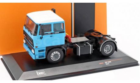 DAF 2800 1975 Light Blue / White, масштабная модель, WhiteBox, 1:43, 1/43