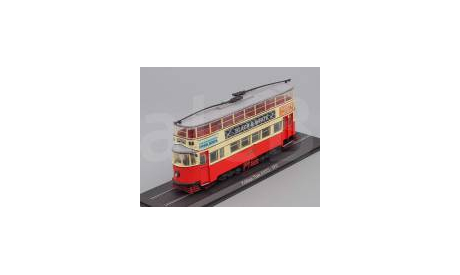 трамвай Feltham Tram (UCC) 1931 Red/Beige, масштабная модель, Atlas, scale87