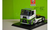 RENAULT T-LINE HIGH TRACTOR TRUCK TEAM ARAVI RACING N 4 RACING (2023) LIONEL MONTAGNE, GREEN WHITE BLACK, масштабная модель, Eligor, scale43