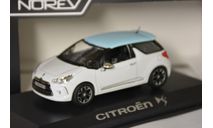 CITROEN DS3 Boticcelli Roof (2010), white / blue, масштабная модель, Norev, scale43, Citroën