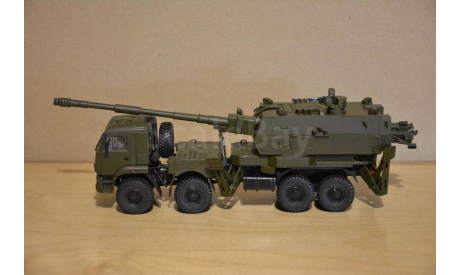 Кит Гаубица 2с35 «коалиция-св» для установки на шасси КАМАЗ, сборные модели бронетехники, танков, бтт, scale43