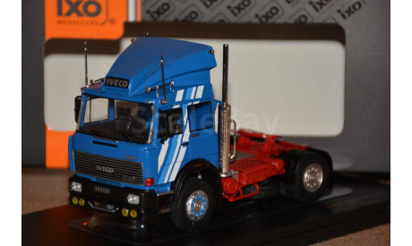 IVECO Fiat 190.38 TurboStar towing vehicle (1984), blue white, масштабная модель, scale43