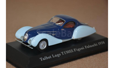 TALBOT Lago T150SS Figoni Falaschini (1938), blue, масштабная модель, scale43