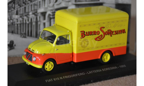 FIAT 615N FRIGORIFERO ’LATTERIA SORESINA’ (1955), Yellow / Red, масштабная модель, scale43