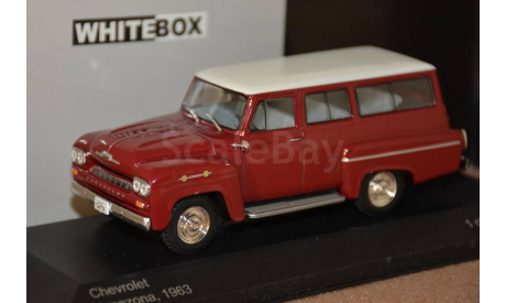 CHEVROLET Amazona 4х4 (1963), dark red / white, масштабная модель, scale43