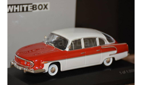 TATRA 603 (1962), white / red, масштабная модель, scale43