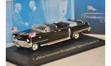 CADILLAC Limousine визит Queen Elizabeth II Voyage и Dwight D. Eisenhower в Париж 1959, масштабная модель, scale43