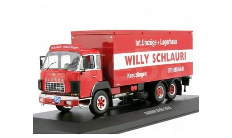 SAURER D330F Willy Schlaury (1978), red, масштабная модель, IXO грузовики (серии TRU), scale43