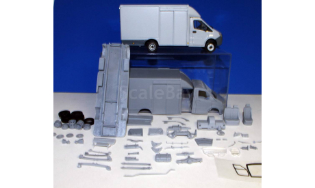 Кит Газель НЕКСТ промтоварный фургон, сборная модель автомобиля, scale43