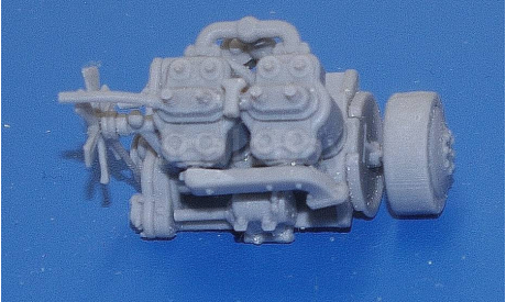 Кит двигатель Руссо-Балт, сборная модель автомобиля, Руссо Балт, scale43