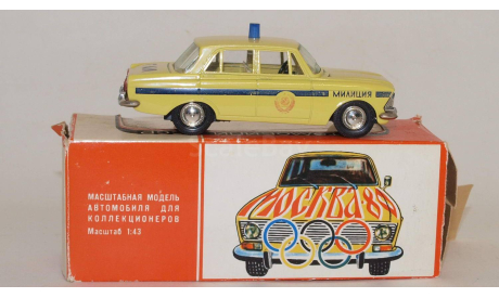 Москвич 408 -милиция СССР, масштабная модель, scale43