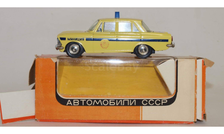 Москвич 408 -милиция СССР, масштабная модель, scale43