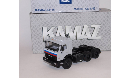 КАМАЗ-54115 седельный тягач, серый, масштабная модель, 1:43, 1/43