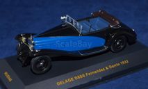 DELAGE D8SS Fernandez Darrin (1932), blue / black, масштабная модель, scale43