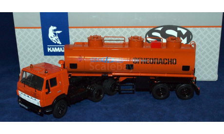 КАМАЗ-54112 с п/п НЕФАЗ-96742, масштабная модель, 1:43, 1/43