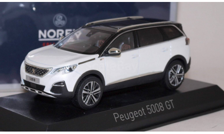 PEUGEOT 5008 GT (кроссовер) 2016 Pearl White, масштабная модель, scale43