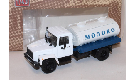 ГАЗ-3307 Г6-ОТА-4,2 (молоко), масштабная модель, DeAgostini, scale43