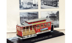трамвай Cable Car (Ferries & Cliff) San Francisco Tram 1888 Red