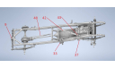 Руссо-Балт д-20-40 Ландо’ Гос.банк’, сборная модель автомобиля, scale43, Руссо Балт