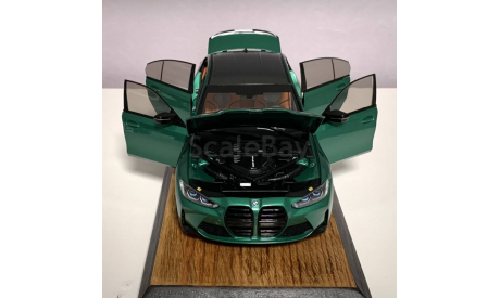 BMW M3 G80 Competition Minichamps 1:18 Green, масштабная модель, scale18