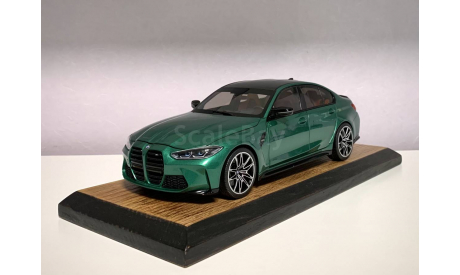 BMW M3 G80 Competition Minichamps 1:18 Green, масштабная модель, scale18