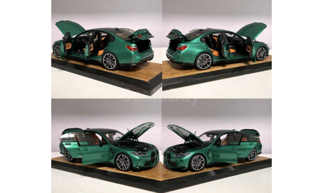BMW M3 G80 Competition Minichamps 1:18 Green, масштабная модель, scale18
