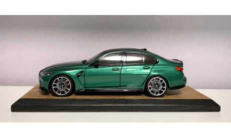 BMW M3 G80 Competition Minichamps 1:18 Green, масштабная модель, scale18