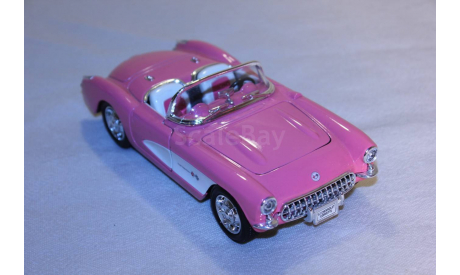 Chevrolet Corvette 1957, 1:24, Welly, масштабная модель, 1/24