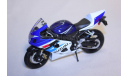 Suzuki GSX-R750, 1:18, Bburago, масштабная модель мотоцикла, 1/18