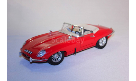 Jaguar E Cabriolet, 1:18, BBurago, масштабная модель, scale18