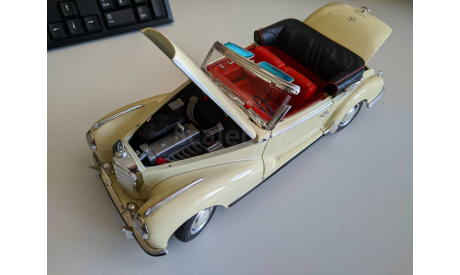 Mercedes-Benz 300S 1955 1:18, Welly, масштабная модель, scale18