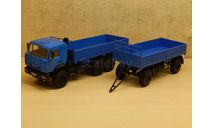 Камаз 43118 с прицепом Нефаз 8332-01-16, масштабная модель, scale43
