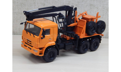 Камаз 43118 Лесовоз с КМУ, масштабная модель, scale43