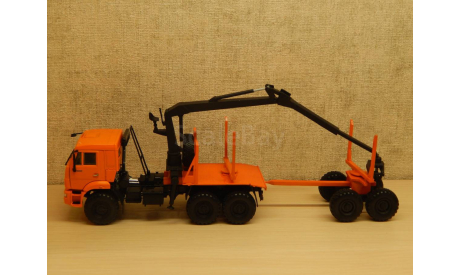 Камаз 43118 Лесовоз с КМУ, масштабная модель, scale43