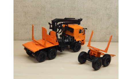 Камаз 43118 Лесовоз с КМУ, масштабная модель, scale43