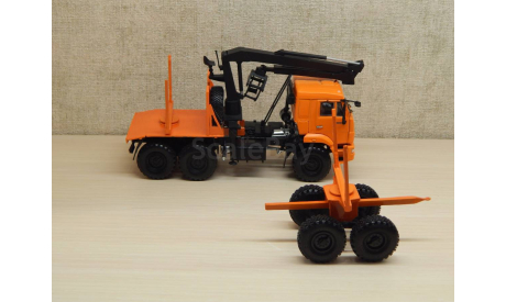 Камаз 43118 Лесовоз с КМУ, масштабная модель, scale43