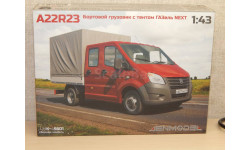 Сборная модель ГАЗель Next А22R23 бортовой с тентом