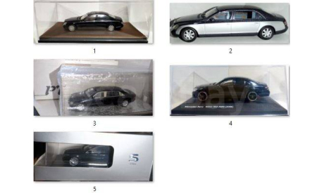 Набор моделей Mercedes представительского класса S-Class и Maybach, масштабная модель, Mercedes-Benz, scale43