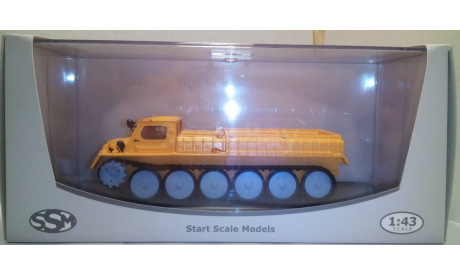 ГТ-СМ (ГАЗ-71) снегоболотоход оранжевый SSM, масштабная модель, Start Scale Models (SSM), 1:43, 1/43