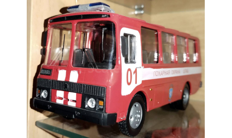 ПАЗ	32053 пожарный, масштабная модель, Autotime Collection, 1:43, 1/43