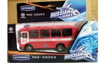 ПАЗ	32053 пожарный, масштабная модель, Autotime Collection, 1:43, 1/43