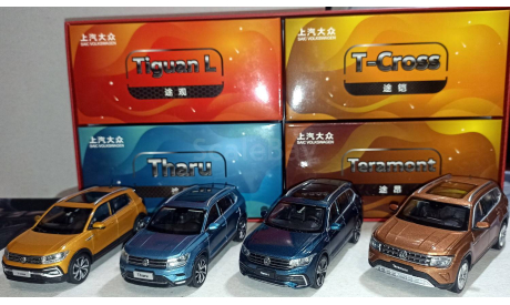 Подарочный набор кроссоверов Volkswagen, масштабная модель, SAIC VW, scale43