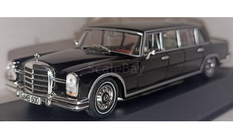 Mercedes-Benz 600 Pullman W100 (1963), масштабная модель, WhiteBox, scale43