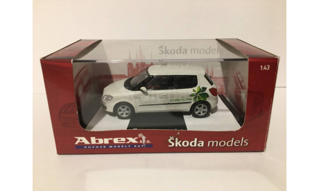 Skoda Fabia 1:43 GreenLine, масштабная модель, Škoda, Abrex, 1/43