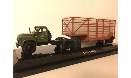 ГАЗ 52-06 + полуприцеп-таровоз (DiP Models), масштабная модель, 1:43, 1/43